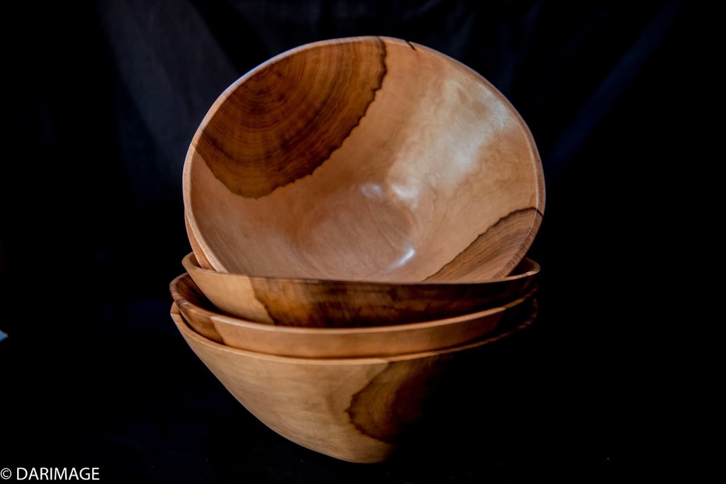 Plat de saladier en bois