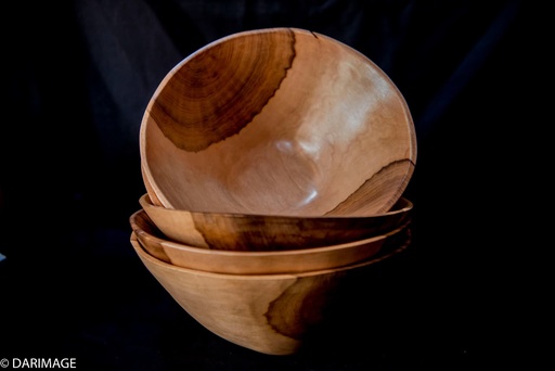 Plat de saladier en bois